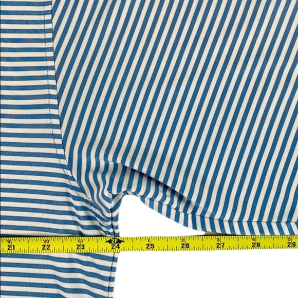 FootJoy “FJ” Men’s Large Golf Polo Striped White, Blue - Picture 7 of 9